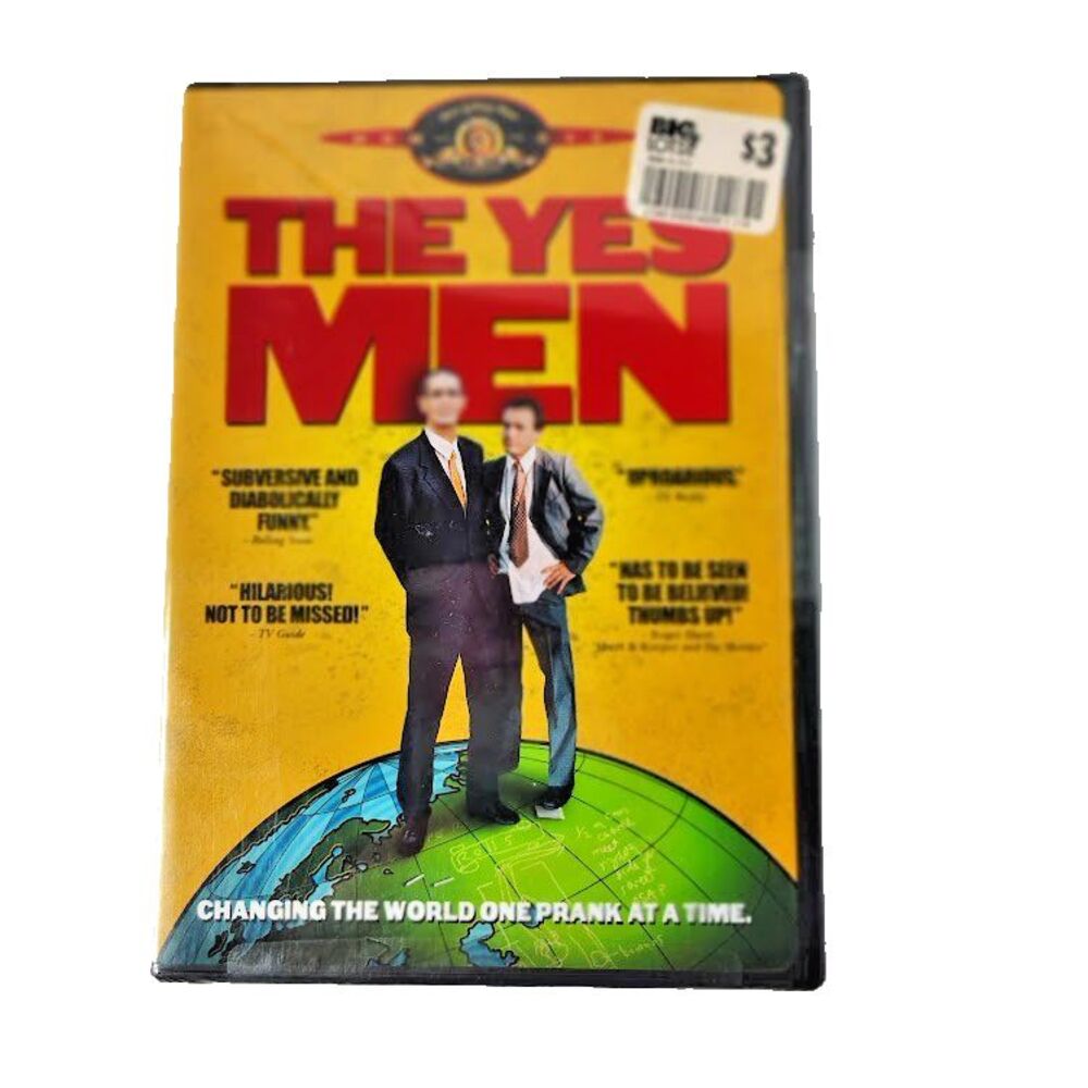 NEW The Yes Men Comedy DVD 2004 Movie R Sealed Satire Humor Deleted Scenes